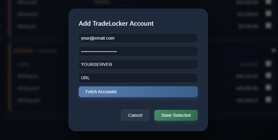 Add accounts securely - local storage diagram